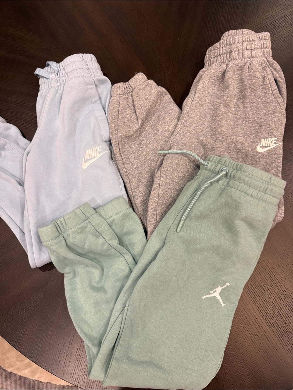 Nike Kids Joggers Bundle - Light Blue, Gray, Mint Green